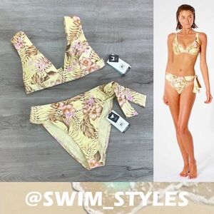 ☀️RIP CURL☀️ PLAYABELLA DEEP V PLAYABELLA HIGHWAIST CHEEKY BIKINI SET